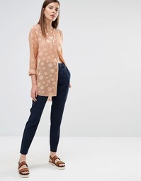 Брюки слим Selected Maritta - Темный сапфир