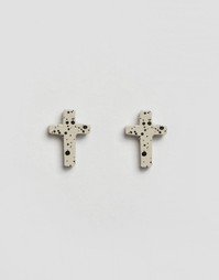 Серые серьги в форме крестов ASOS - Серый