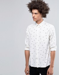 Белая рубашка с мелким принтом Cheap Monday Air - Белый