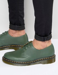 Туфли с 3 люверсами Dr Martens 1461 - Зеленый