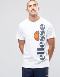 Футболка с крупным логотипом Ellesse - Белый