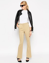 Укороченные брюки-клеш ASOS Tailored - Кэмел