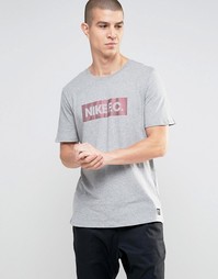 Серая футболка Nike Fc 805521-063 - Серый