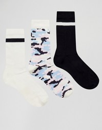Набор из 3 пар носков в спортивном стиле ASOS - Мульти