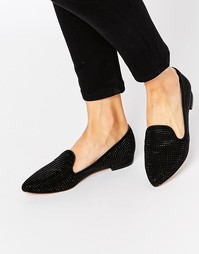 Слиперы Aldo Ferornan - Черная замша