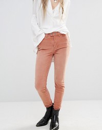 Джинсы скинни с завышенной талией Free People So Plush - Розовый