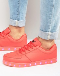 Низкие кроссовки с подсветками LED Wize &amp; Ope - Красный