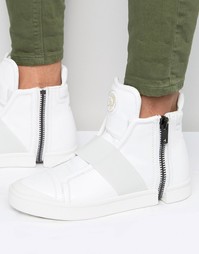 Высокие кроссовки с ремешком Diesel Nentish - Белый