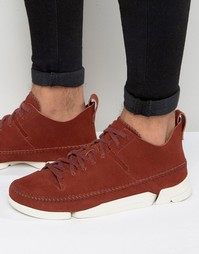 Замшевые кроссовки Clarks Originals Trigenic - Коричневый