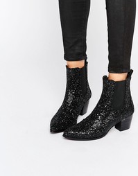 Полусапожки на каблуке с блестками KG By Kurt Geiger Razzle