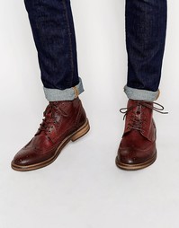 Кожаные ботинки Selected Homme Christoph - Коричневый
