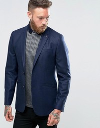 Ted Baker Regular Wool Blazer - Темно-синий