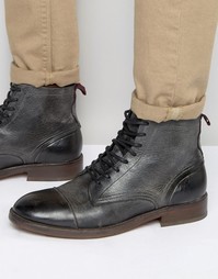 Кожаные ботинки Hudson London Palmer - Черный