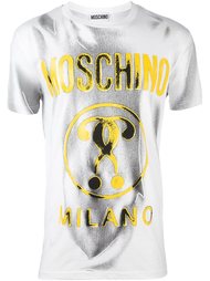 футболка с принтом вопросительных знаков Moschino