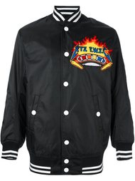 embroidered patch bomber jacket KTZ