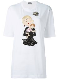 футболка с аппликацией Dolce &amp; Gabbana