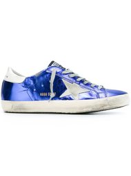кеды 'Super Star' с металлическим отблеском  Golden Goose Deluxe Brand