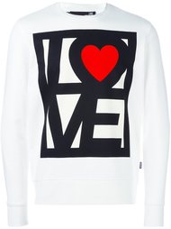 толстовка с принтом 'love me'  Love Moschino