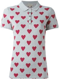 рубашка-поло с узором в виде сердец Burberry