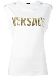 топ с логотипом Versace