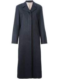 пальто в клетку Jil Sander Navy