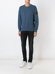 свитер с заплаткой на рукаве Stone Island