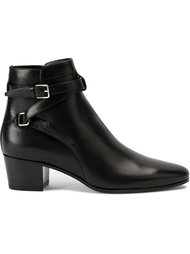 ботинки с ремешком на пряжке  Saint Laurent