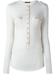 топ с длинными рукавами Balmain