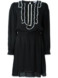 платье с контрастными рюшами Red Valentino