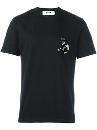 футболка с нашивкой  MSGM
