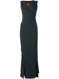 длинное платье с драпированным вырезом Vivienne Westwood