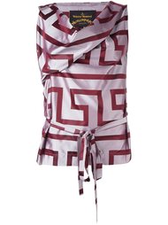 расклешенное платье с геометрическим принтом Vivienne Westwood Anglomania
