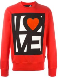 толстовка с принтом Love Love Moschino