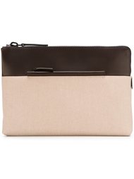 Fabric &amp; Leather Pouch Troubadour