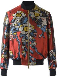 куртка-бомбер с цветочным принтом   Dsquared2