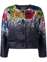 куртка с цветочным принтом   Boutique Moschino