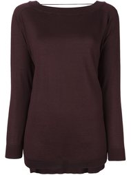 boat neck longsleeved blouse Brunello Cucinelli