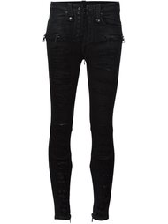 distressed skinny jeans  Unravel