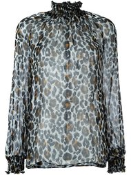 блузка с высоким воротником 'leopard' Marco Bologna