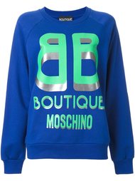 толстовка с принтом логотипа  Boutique Moschino