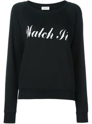 толстовка с принтом 'Watch It'  Saint Laurent