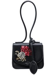 клатч с украшением из кристаллов Rochas