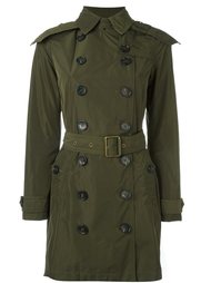 двубортный плащ с капюшоном Burberry