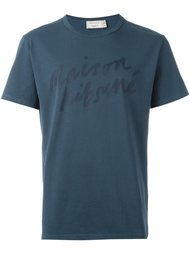 футболка с логотипом Maison Kitsuné
