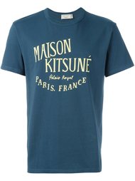 футболка с принтом логотипа  Maison Kitsuné