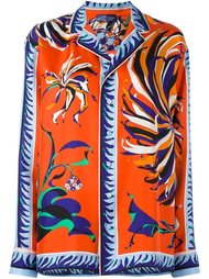 рубашка с цветочным принтом Emilio Pucci