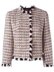 ruffle-trim tweed jacket Giambattista Valli