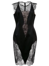 кружевное платье с короткими рукавами Emanuel Ungaro