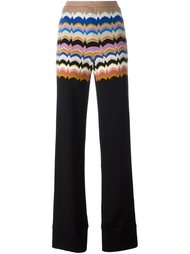 вязаные брюки с узором  Missoni