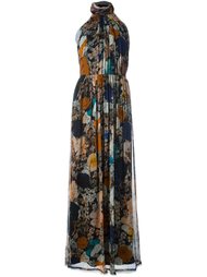 длинное платье с цветочным принтом Raquel Allegra